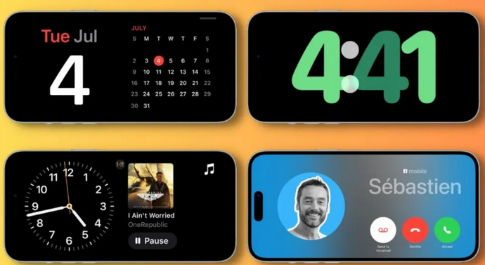 海淀苹果手机维修分享iOS17横屏充电待机显示有什么好处 