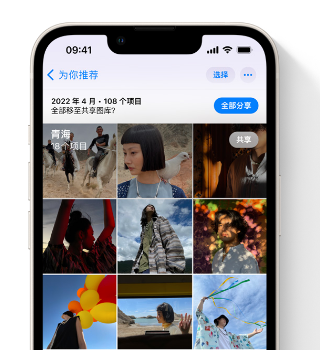 海淀苹果维修网点分享在 iPhone 上使用共享图库 