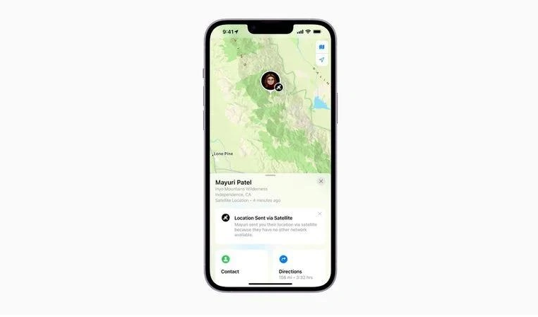 海淀苹果14维修分享iPhone14系列中 FindMy功能通过卫星分享位置方法教程 